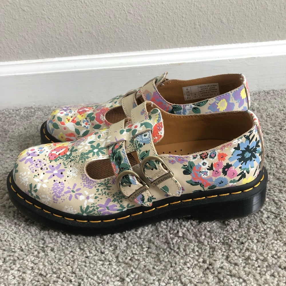 Dr. Martens Floral Multi-Color Mary Janes